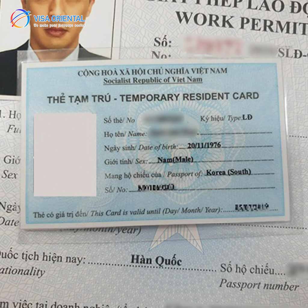 Temporary residence card